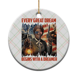 Harriet Tubman Quote Ceramic Ornament Every Great Dream Begins With A Dreamer TS12 1pc Christmas Plaid Print Your Wear