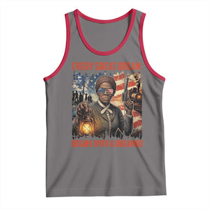 Harriet Tubman Quote Tank Top Every Great Dream Begins With A Dreamer TS12 Deep Heather Red Print Your Wear