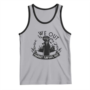 Harriet Tubman Tank Top We Out Breaking The Chains Iconic Legacy Gift TS12 Athletic Heather Black Print Your Wear