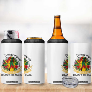 Harriet Tubman 4 in 1 Can Cooler Tumbler Underground Railroad Hero Breaking Chains TS12 Print Your Wear