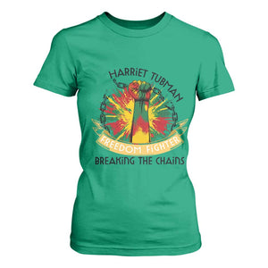 Harriet Tubman T Shirt For Women Underground Railroad Hero Breaking Chains TS12 Irish Green Print Your Wear
