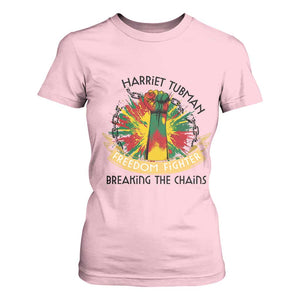 Harriet Tubman T Shirt For Women Underground Railroad Hero Breaking Chains TS12 Light Pink Print Your Wear