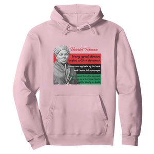 Harriet Tubman Quote Hoodie Pan African Flag Black History TS12 Light Pink Print Your Wear