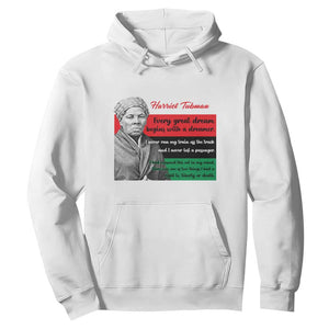 Harriet Tubman Quote Hoodie Pan African Flag Black History TS12 White Print Your Wear
