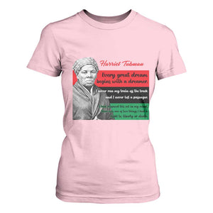 Harriet Tubman Quote T Shirt For Women Pan African Flag Black History TS12 Light Pink Print Your Wear
