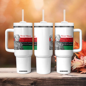 Harriet Tubman Quote Tumbler With Handle Pan African Flag Black History TS12 Print Your Wear