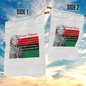 Harriet Tubman Legacy Garden Flag Pan African Flag Freedom Fighter Quote TS12 Print Your Wear