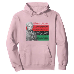 Harriet Tubman Legacy Hoodie Pan African Flag Freedom Fighter Quote TS12 Light Pink Print Your Wear