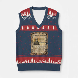 Harriet Tubman V-Neck Knit Sweater Vest Womens History Month Gift TS12 Navy Red Print Your Wear