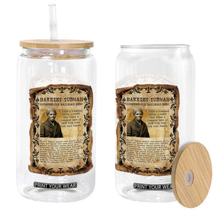 Harriet Tubman Glass Can Womens History Month Gift TS12 Print Your Wear