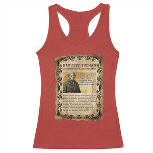 Harriet Tubman Racerback Tank Top Womens History Month Gift TS12 Red Print Your Wear