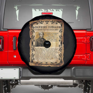 Harriet Tubman Spare Tire Cover Womens History Month Gift TS12 Black Print Your Wear
