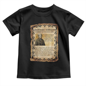 Harriet Tubman Toddler T Shirt Womens History Month Gift TS12 Black Print Your Wear