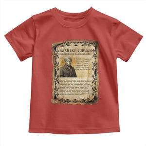 Harriet Tubman Toddler T Shirt Womens History Month Gift TS12 Red Print Your Wear