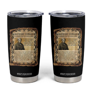Harriet Tubman Tumbler Cup Womens History Month Gift TS12 Black Print Your Wear