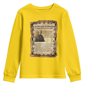Harriet Tubman Youth Sweatshirt Womens History Month Gift TS12 Daisy Print Your Wear
