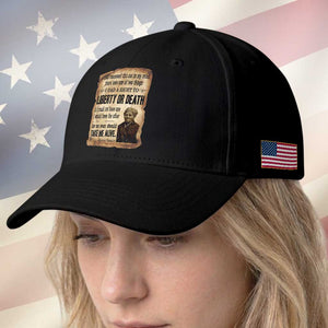 Harriet Tubman Baseball Cap Liberty Or Death Black History Legacy TS12 Print Your Wear