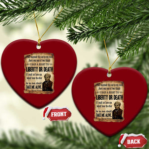 Harriet Tubman Ceramic Ornament Liberty Or Death Black History Legacy TS12 Print Your Wear