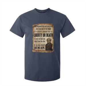 Harriet Tubman T Shirt For Kid Liberty Or Death Black History Legacy TS12 Navy Print Your Wear