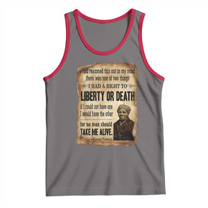 Harriet Tubman Tank Top Liberty Or Death Black History Legacy TS12 Deep Heather Red Print Your Wear