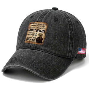 Harriet Tubman Washed Cotton Baseball Cap Liberty Or Death Black History Legacy TS12 Print Your Wear