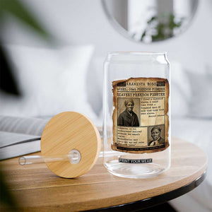 Harriet Tubman Newspaper Glass Can Slavery Freedom Fighter Historical TS12 Print Your Wear