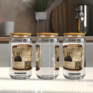 Harriet Tubman Newspaper Glass Can Slavery Freedom Fighter Historical TS12 Print Your Wear