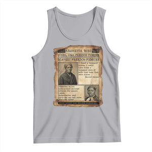 Harriet Tubman Newspaper Tank Top Slavery Freedom Fighter Historical TS12 Athletic Heather Print Your Wear