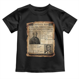 Harriet Tubman Newspaper Toddler T Shirt Slavery Freedom Fighter Historical TS12 Black Print Your Wear