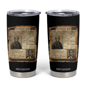 Harriet Tubman Newspaper Tumbler Cup Slavery Freedom Fighter Historical TS12 Black Print Your Wear