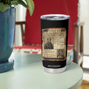 Harriet Tubman Newspaper Tumbler Cup Slavery Freedom Fighter Historical TS12 Print Your Wear