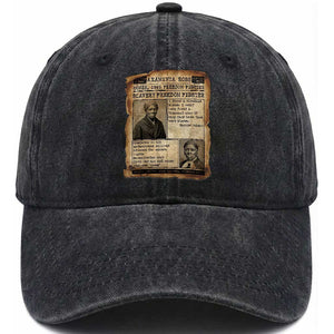 Harriet Tubman Newspaper Washed Cotton Baseball Cap Slavery Freedom Fighter Historical TS12 Print Your Wear
