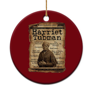 The Underground Railroad Hero Ceramic Ornament Harriet Tubman Slavery Freedom Fighter Gift TS12 1pc Red Print Your Wear