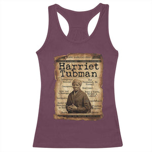 The Underground Railroad Hero Racerback Tank Top Harriet Tubman Slavery Freedom Fighter Gift TS12 Maroon Print Your Wear
