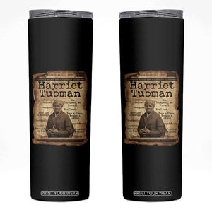 The Underground Railroad Hero Skinny Tumbler Harriet Tubman Slavery Freedom Fighter Gift TS12 Black Print Your Wear