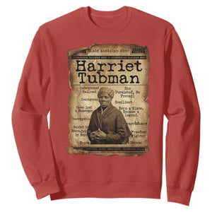 The Underground Railroad Hero Sweatshirt Harriet Tubman Slavery Freedom Fighter Gift TS12 Red Print Your Wear