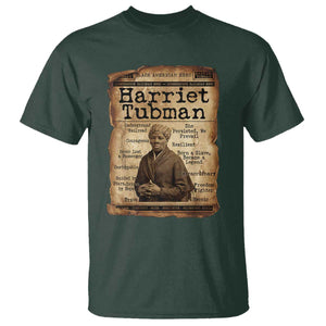 The Underground Railroad Hero T Shirt Harriet Tubman Slavery Freedom Fighter Gift TS12 Dark Forest Green Print Your Wear