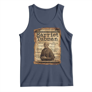 The Underground Railroad Hero Tank Top Harriet Tubman Slavery Freedom Fighter Gift TS12 Navy Print Your Wear