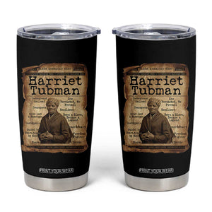 The Underground Railroad Hero Tumbler Cup Harriet Tubman Slavery Freedom Fighter Gift TS12 Black Print Your Wear