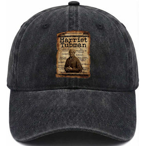 The Underground Railroad Hero Washed Cotton Baseball Cap Harriet Tubman Slavery Freedom Fighter Gift TS12 Print Your Wear
