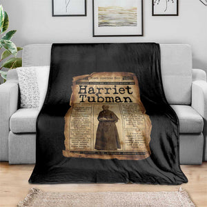 Harriet Tubman Newspaper Throw Blanket Strong Black Woman Leader Gift TS12 Print Your Wear