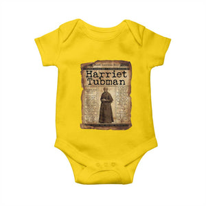 Harriet Tubman Newspaper Baby Onesie Strong Black Woman Leader Gift TS12 Daisy Print Your Wear