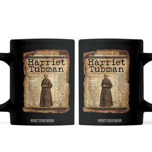 Harriet Tubman Newspaper Coffee Mug Strong Black Woman Leader Gift TS12 Black Print Your Wear