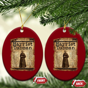 Harriet Tubman Newspaper Ceramic Ornament Strong Black Woman Leader Gift TS12 Print Your Wear