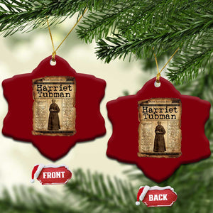 Harriet Tubman Newspaper Ceramic Ornament Strong Black Woman Leader Gift TS12 Print Your Wear