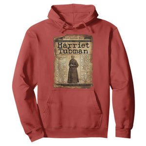 Harriet Tubman Newspaper Hoodie Strong Black Woman Leader Gift TS12 Red Print Your Wear