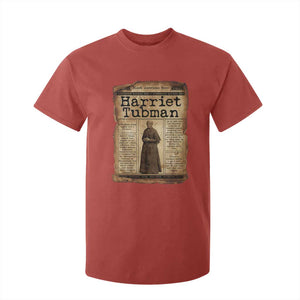 Harriet Tubman Newspaper T Shirt For Kid Strong Black Woman Leader Gift TS12 Red Print Your Wear