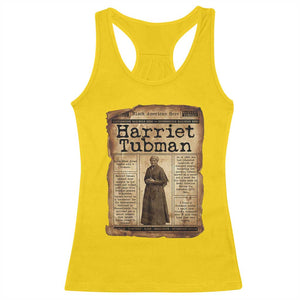 Harriet Tubman Newspaper Racerback Tank Top Strong Black Woman Leader Gift TS12 Daisy Print Your Wear