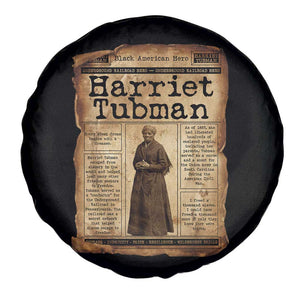 Harriet Tubman Newspaper Spare Tire Cover Strong Black Woman Leader Gift TS12 Print Your Wear