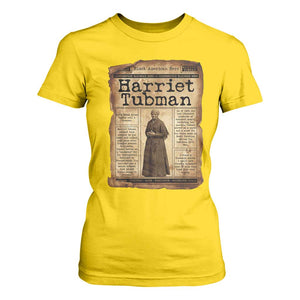 Harriet Tubman Newspaper T Shirt For Women Strong Black Woman Leader Gift TS12 Daisy Print Your Wear
